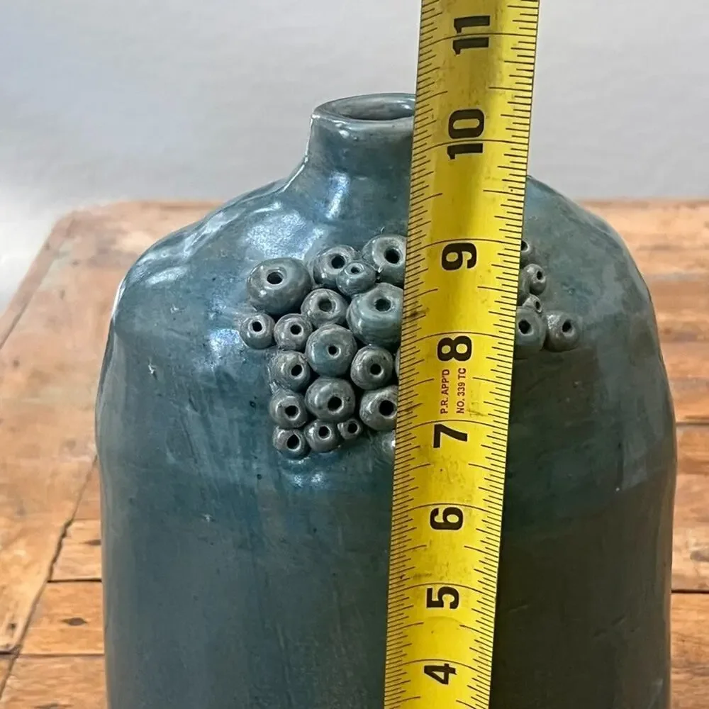 Studio Art Pottery Ceramic Vase 10.5
